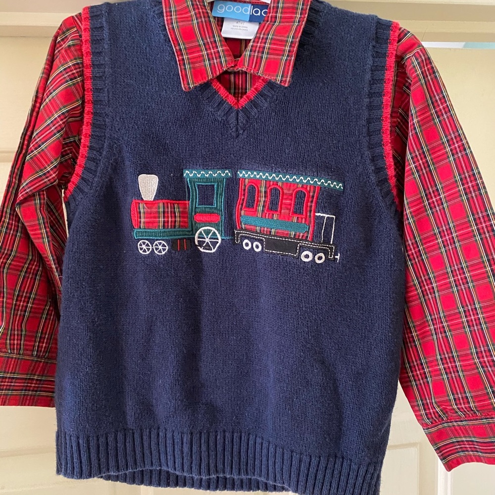 Christmas vest and shirt